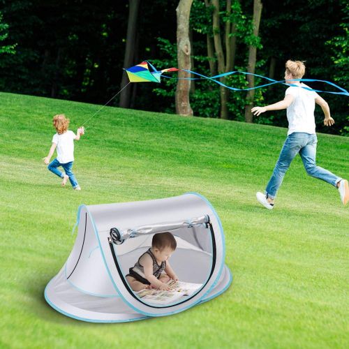  [아마존베스트]SUNBA YOUTH Baby Tent, Portable Baby Travel Bed, UPF 50+ Sun Shelters for Infant, Pop Up Beach...