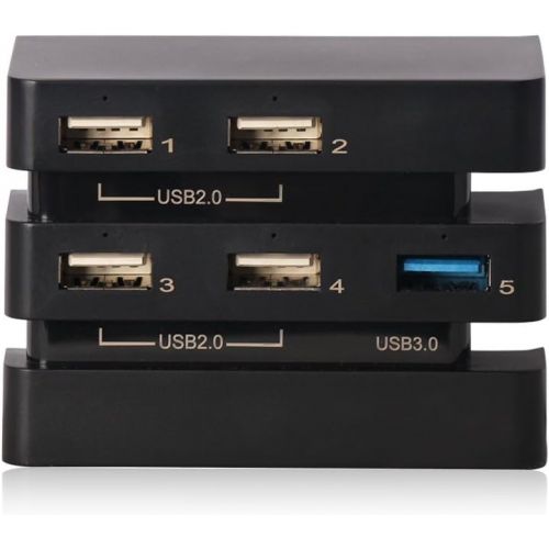  [아마존베스트]SUNKY - PS4 Pro 5 USB Ports Hub, USB 3.0 2.0 High Speed Expansion Hub Charger Controller Adapter Connector for Sony Playstation 4 PS4 Pro Gaming Console