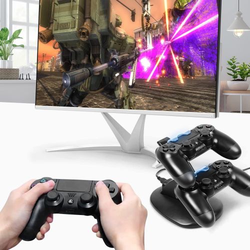  [아마존베스트]SUNKY PS4 Controller Charger, Playstation 4 / PS4 Slim / PS4 PRO / PS4 Controller Charger, Charging Station, Charging Station, Dual USB Fast Charging Ps4 Station for Sony PS4 Controller