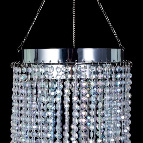  SUNLI HOUSE Modern Spiral Chandelier with Faux Crystal Beaded for Wedding Chandeliers Centerpieces Hallway Decorations and Any Event Party Decor 47 High x 8.5 Diameter