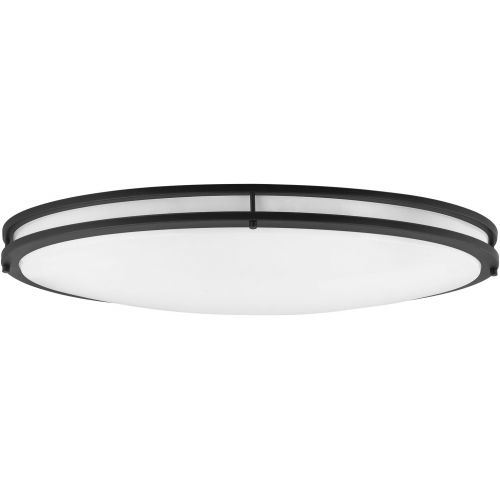  Sunlite 49097 LED 32-Inch Oval Flush Mount Ceiling Lighting Fixture, Satin Nickel, 4000K Cool White