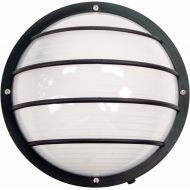 Sunlite 49004-SU LFXDODELBKFR40K Decorative Outdoor LED Eurostyle Linear Polycarbonate Fixture, Black Finish, Frosted Lens