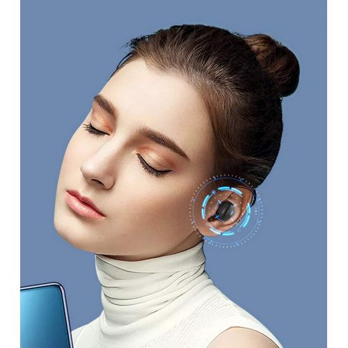  SUNLMG Wireless Earbuds Bluetooth 5.0 True Wireless Headphones Strong Bass Noise Cancellingstereo Waterproof Sports Bluetooth Headsets with Portable Charging Case,White