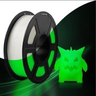 SUNLU Glow in the Dark PLA Filament, Neatly Wound Luminous PLA 3D Printer Filament 1.75mm Dimensional Accuracy +/- 0.02mm, Fit Most FDM 3D Printer, 1kg Spool (2.2lbs), 330 Meters, White PLA Glow Green