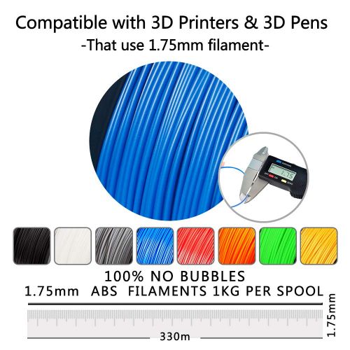  [아마존 핫딜]  [아마존핫딜]SUNLU 3D Printer Filament ABS, 1.75mm ABS 3D Printer Filament, 3D Printing Filament ABS for 3D Printer, 1kg, Blue