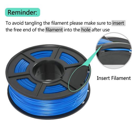  [아마존 핫딜]  [아마존핫딜]SUNLU 3D Printer Filament ABS, 1.75mm ABS 3D Printer Filament, 3D Printing Filament ABS for 3D Printer, 1kg, Blue