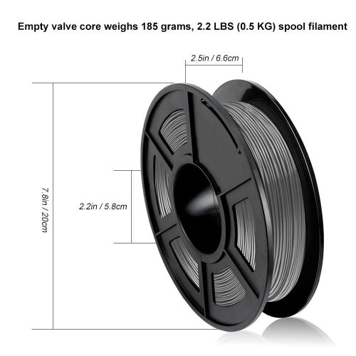  [아마존 핫딜]  [아마존핫딜]3D Printer Filament TPU,TPU Filament 1.75 mm SUNLU,Low Odor Dimensional Accuracy +/- 0.02 mm 3D Printing Filament,1.1LBS (0.5KG) Spool,Grey TPU