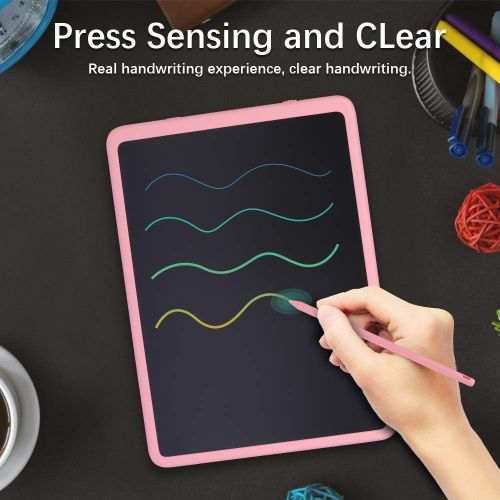  [아마존베스트]SUNLU LCD Writing Tablet, 11 Inch Electronic Writing and Drawing Board, Erasable Reusable Doodle Pad Tablet for Kids and Adults at Home, School, Office (Pink)