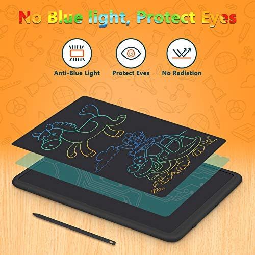  [아마존베스트]SUNLU LCD Writing Tablet, 11 Inch Electronic Writing and Drawing Board, Erasable Reusable Doodle Pad Tablet for Kids and Adults at Home, School, Office (Black)