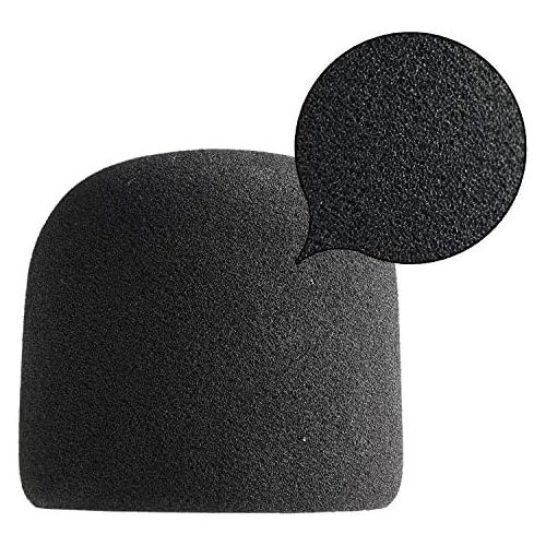  Microphone Foam Mic Windscreen Cover for Blue Yeti, Yeti Pro Microphones, Blue Yeti Pop Filter Wind Shield by SUNMON (Black)