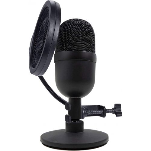  Seiren Mini Microphone Pop Filter Mask Shield For Razer Seiren Mini Microhone, 4 Inch 3 Layers Windscreen with Flexible 360°Gooseneck Clip by SUNMON