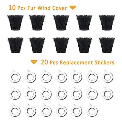  Camera Mic Windscreen Windshield Wind Muff for DJI Osmo Action Camera,Sony RX1 RX10 RX100 Digital Compact Cameras Wind Cover by SUNMON (10 Pack)