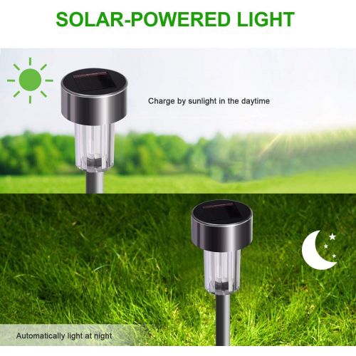  [아마존 핫딜] SUNNEST Solar Lights Outdoor, 12Pack Outdoor Lights - Waterproof, Stainless Steel Outdoor Solar Lights, Solar Garden Lights LED Solar Powered Landscape Lighting for Patio Pathway Walkway D