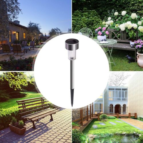  [아마존 핫딜] SUNNEST Solar Lights Outdoor, 12Pack Outdoor Lights - Waterproof, Stainless Steel Outdoor Solar Lights, Solar Garden Lights LED Solar Powered Landscape Lighting for Patio Pathway Walkway D