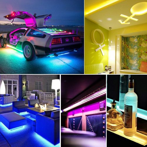  [아마존 핫딜] SUNNEST Led Strip Lights, 16.4ft 300 LEDs Waterproof Flexible Color Changing RGB 5050 LED Light Strip with Remote Control and 12V Power Supply, LED Lights for Bedroom Home Kitchen Indoor O