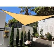 [아마존 핫딜]  [아마존핫딜]SUNNY GUARD 165 x 165 x 165 Sand Triangle Sun Shade Sail UV Block for Outdoor Patio Garden