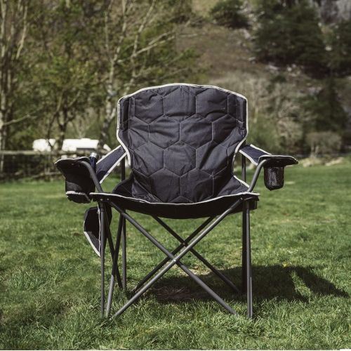  Sunnyfeel XXL Oversized Camping Chair Heavy Duty 500 LBS for Big Tall People Above 64 Padded Portable Folding Sports Lawn Chairs with Armrest Cup Holder & Pocket for Outdoor/Travel