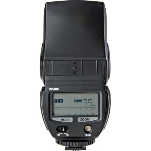  SUNPAK Sunpak PZ40X Power Zoom Digital Flash for all Canon EOS TTL, E-TTL and E-TTL II Cameras (Black)