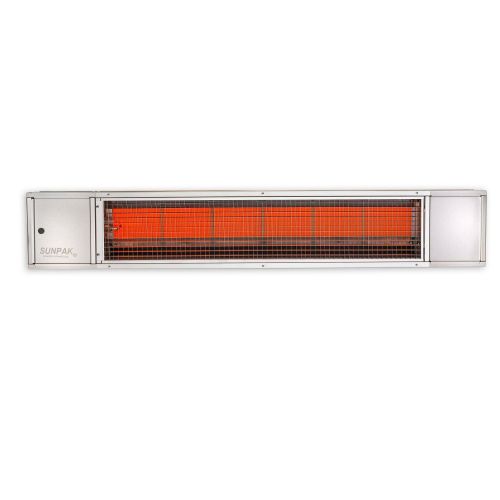  SUNPAK Sunpak Tsr 48-inch 34,000 Btu Propane Two-stage Infrared Patio Heater With Remote - Stainless Steel - S34 S Tsr-lp