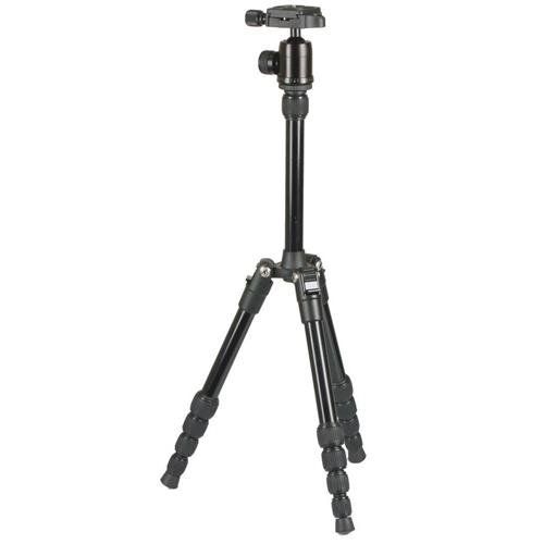  SUNPAK Sunpak TravelLite 50 5-Section Twist Lock Reverse-Folding Aluminum Tripod with Ball Head, 11lbs Capacity, 51 Max Height