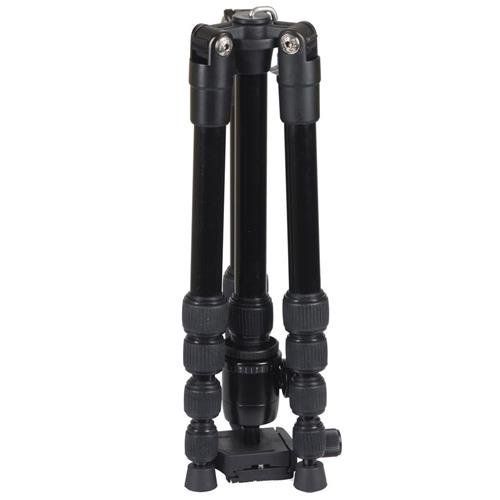  SUNPAK Sunpak TravelLite 50 5-Section Twist Lock Reverse-Folding Aluminum Tripod with Ball Head, 11lbs Capacity, 51 Max Height