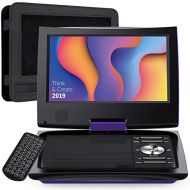[아마존 핫딜]  [아마존핫딜]SUNPIN 11 Portable DVD Player with 9.5 inch HD Swivel Screen, Dual Earphone Jack, Supports SD Card/USB/CD/DVD and Multiple Disc Formats, Headrest Mount Holder, Car Charger, Power A