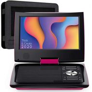 [아마존 핫딜] SUNPIN 11 Portable DVD Player for Car and Kids with 9.5 inch HD Swivel Screen, 5 Hour Rechargeable Battery, Dual Earphone Jack, Supports SD Card/USB/CD/DVD, with Extra Headrest Mou