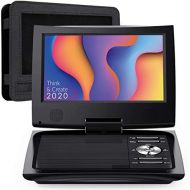 [아마존베스트]SUNPIN 11 Portable DVD Player with 9.5 inch HD Swivel Screen, Dual Earphone Jack, Supports SD Card/USB/CD/DVD and Multiple Disc Formats, Headrest Mount Holder, C (Black)