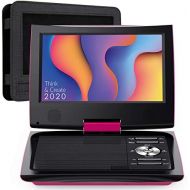 [아마존베스트]SUNPIN 11 Portable DVD Player with 9.5 inch HD Swivel Screen, Dual Earphone Jack, Supports SD Card/USB/CD/DVD and Multiple Disc Formats, Headrest Mount Holder, Car Charger, Power A