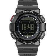 SUNROAD Smart Heart Rate Watch, Sleep Monitor Smart Watch, Waterproof Fitness Tracker Wristband Bluetooth 4.0 (Black)