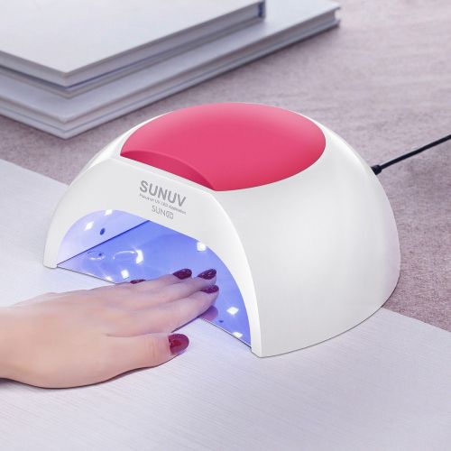  [아마존 핫딜]  [아마존핫딜]SUNUV SUN2C 48W LED UV nail Lamp with 4 Timer Setting,Senor For Gel Nails and Toe Nail Curing