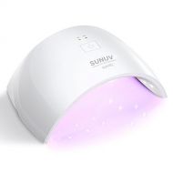 [아마존 핫딜] [아마존핫딜]SUNUV 24W LED UV Light Nail Gel Dryer Curing Lamp with 2 Timing Setting for Gel Based Polish SUN9C (White)