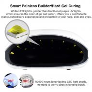 [아마존 핫딜] [아마존핫딜]SUNUV 48W UV LED Light Lamp Nail Dryer for Gel Polish with Auto Sensor Professional Nail Art Tools (Black)