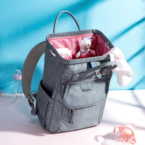  SUNVENO Diaper Bag Backpack Nappy Changing Bag Large Functional Waterproof Travel Backpack...