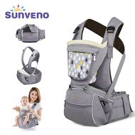 SUNVENO Baby Hipseat Carrier 3 in1 Infant Comfort Ergonomic Waist Stool Baby Hip Carrier Seat(Gray)