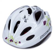 SUNVP Child Multi-Sport Lightweight Safety Mountain Bike Bicycle Cycling Kick Scooter Kids Helmet (White Flower)