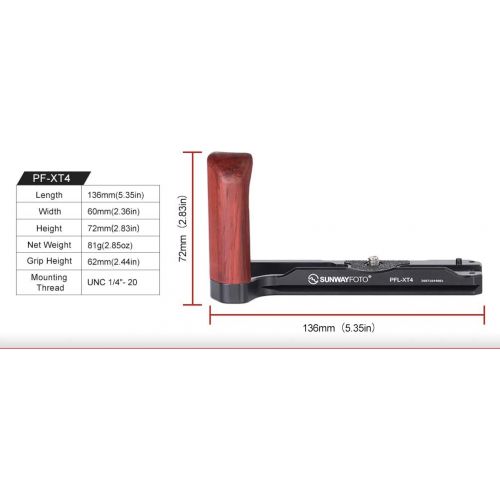  SunwayFoto PF-XT4 Camera Grip for Fujifilm X-T4