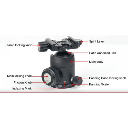  SUNWAYFOTO FB-36III 40lb Max load Tripod Ball Head Arca Compatible Sunway FB36III