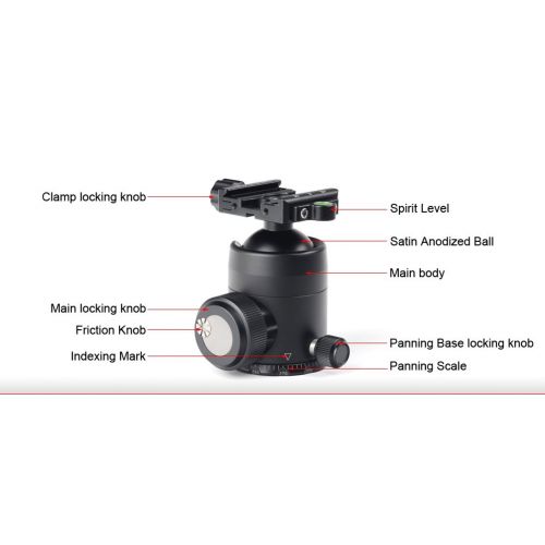  SUNWAYFOTO 44mm Tripod Ball Head Arca Compatible FB-44iii FB44iiI Sunway