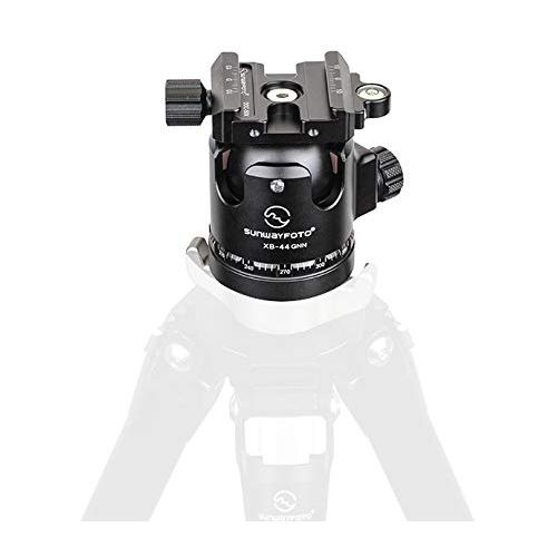  SUNWAYFOTO XB-44 GNN No Neck Tripod Ball Head Arca Compatible Low Center of Gravity XB44 Ideal for Target Shooting