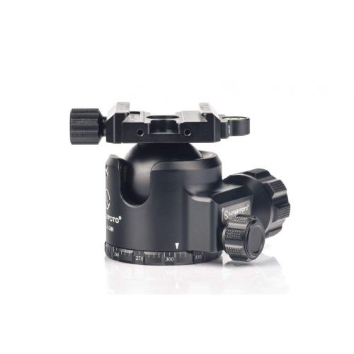  SUNWAYFOTO XB-44 GNN No Neck Tripod Ball Head Arca Compatible Low Center of Gravity XB44 Ideal for Target Shooting