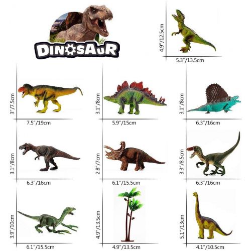  SUNWUKING Dinosaur Toy Figure for Toddler - Toy Dinosaur with Play Mat Educational Realistic Dinosaur Playset to Create a Dino World for Kids for Boys for Boys