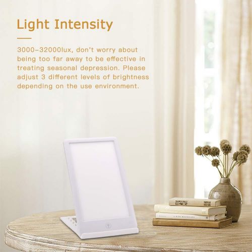  SUNY Portable Touch Control Happy Light 32,000 LUX Ultra Bright LED White Light Therapy Energy Lamp...