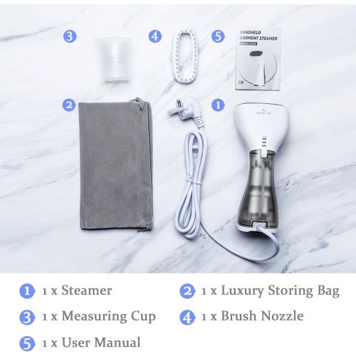  [아마존 핫딜] SUPALAK Handheld Steamer for Clothes, Travel Garment Steamer for Clothing Dry & Steam Iron 360°Anti-Drip Powerful 2 Steaming Modes Portable Mini Small Steamer Fabric Wrinkle Remove