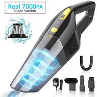 [아마존베스트]SUPALAK Handheld Vacuum Cordless, 7KPA Rechargeable Portable Hand Vacuum Cleaner, Strong Suction Wet Dry Clean Lightweight Mini Hand Vac Hand Held Car Vacuum for Home Household Car Cleanin