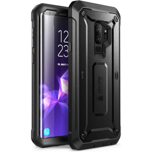  [아마존베스트]SUPCASE Unicorn Beetle Pro Series Case Designed for Samsung Galaxy S9+ Plus, with Built-In Screen Protector Full-body Rugged Holster Case for Galaxy S9+ Plus (2018 Release) (Black)