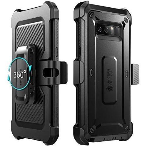  [아마존베스트]SUPCASE Unicorn Beetle Shield Series Case Designed for Galaxy Note 8, with Built-in Screen Protector Full-Body Rugged Holster Case for Galaxy Note 8 (2017 Release) (Black)