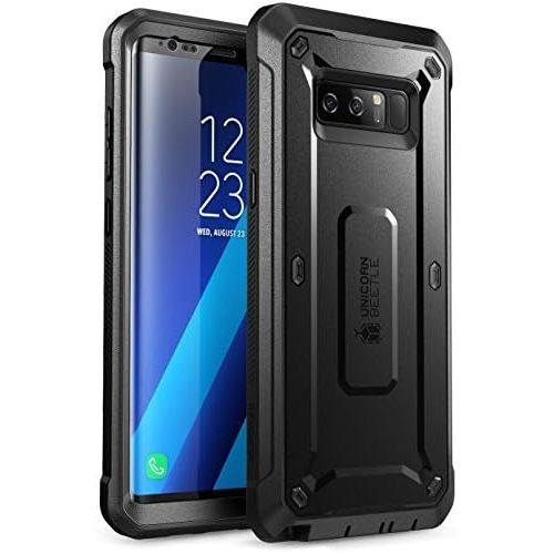  [아마존베스트]SUPCASE Unicorn Beetle Shield Series Case Designed for Galaxy Note 8, with Built-in Screen Protector Full-Body Rugged Holster Case for Galaxy Note 8 (2017 Release) (Black)