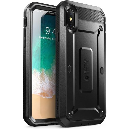  [아마존베스트]SUPCASE Unicorn Beetle Pro Series Case Designed Designed for iPhone X, with Built-In Screen Protector Full-body Rugged Holster Case for Apple iPhone X / iPhone 10 (2017 Release) (B