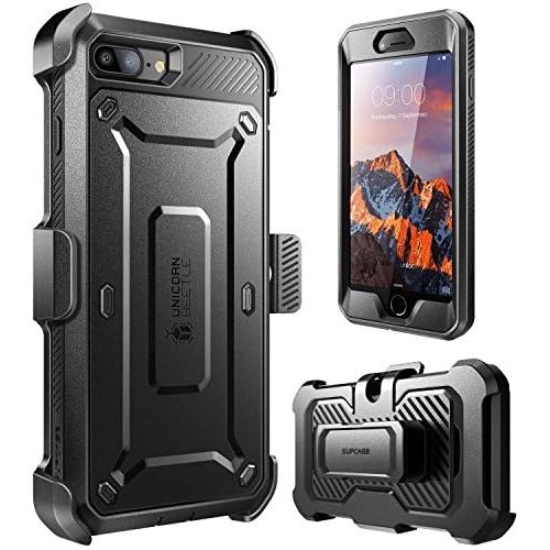  [아마존베스트]SupCase Unicorn Beetle Pro Series Case Designed for iPhone 7 Plus, iPhone 8 Plus Case, with Built-in Screen Protector Full-Body Rugged Holster Case for iPhone 7 Plus/iPhone 8 Plus